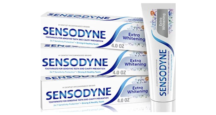 Sensodyne 美白抗敏感牙膏 4oz 3支
