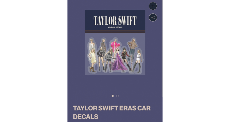 Taylor swift 汽車窗花貼紙