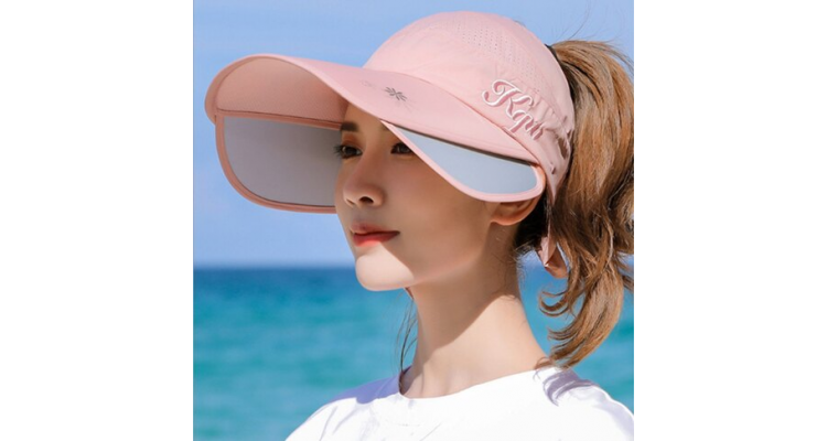 防曬帽夏天防紫外線遮陽帽 可伸縮拉板空頂太陽帽