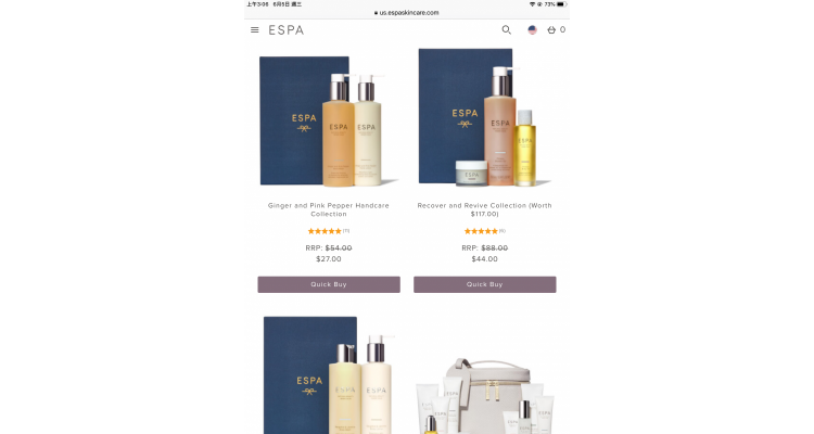 ESPA Skincare Sale up to 50%off