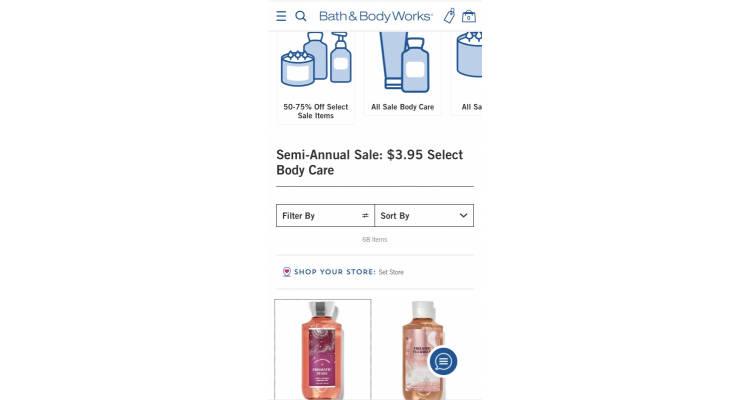 Bath & body works lotion $3.95