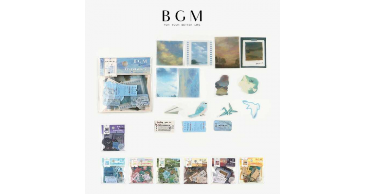 bgm 旅日記貼紙