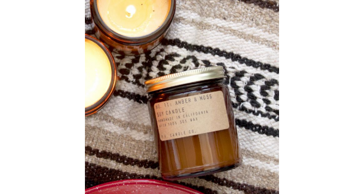 Amber & Moss Soy Candle