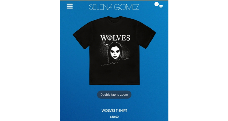 Selena Gomez Wolves T恤