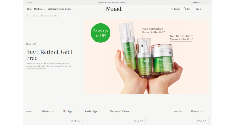 Murad Skin Care 抗痘系列護膚買1送1