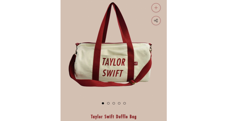 Taylor swift 帆布行李袋