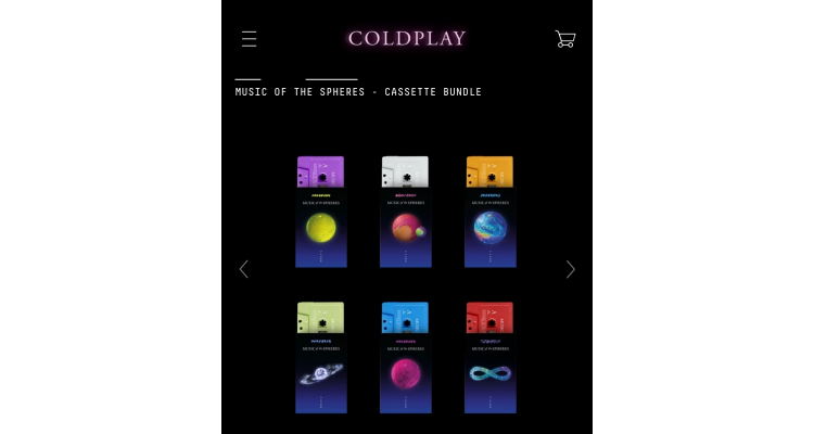 Coldplay cassette 套裝