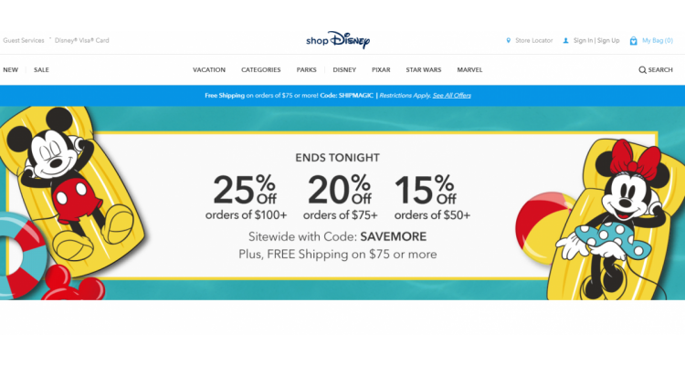 Disney Store Sale