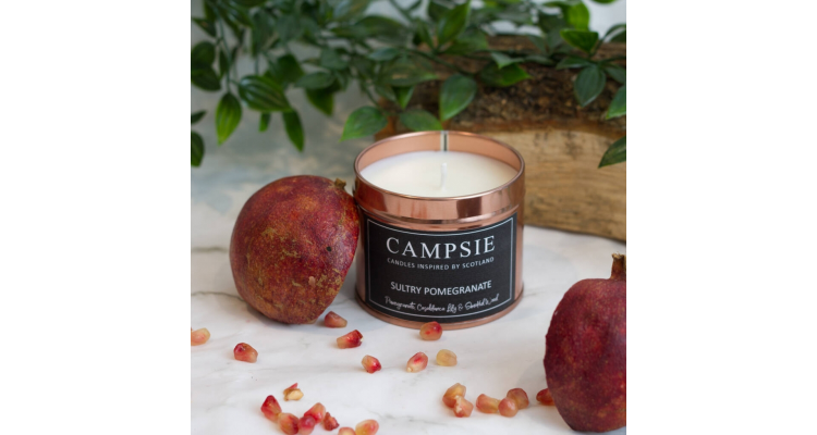 Sultry Pomegranate Rose Candle
