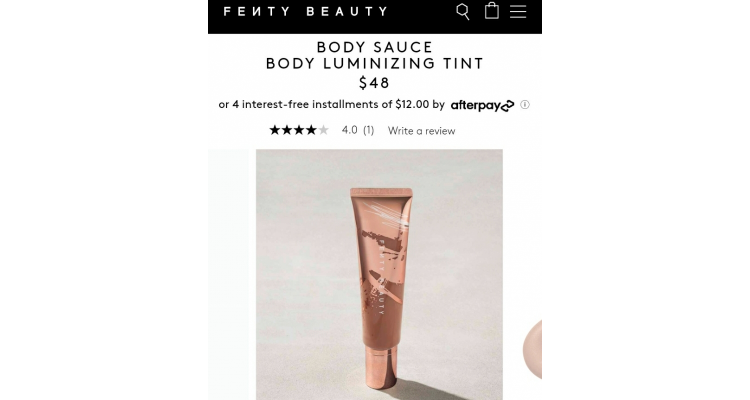 fenty beauty膚色丁增亮霜body tint