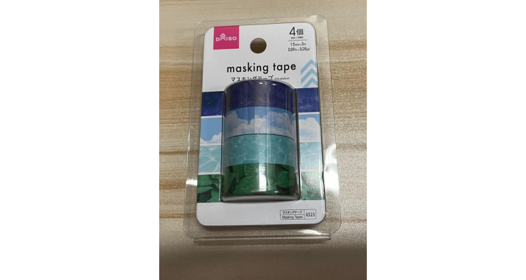 日本DAISO-Masking tape自然