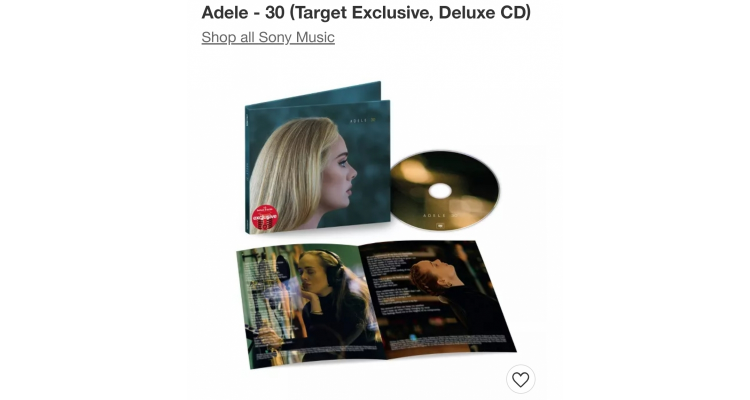 Adele《30》Target限定版CD