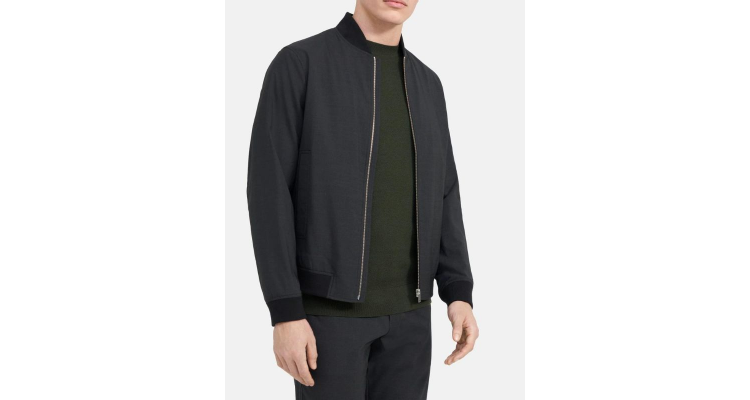 Bomber Jacket in Stretch Wool