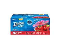 Ziploc(密保諾) 泰國進口超值雙鏈密實袋大號232個