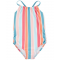  Striped One-Piece Swimsuit  