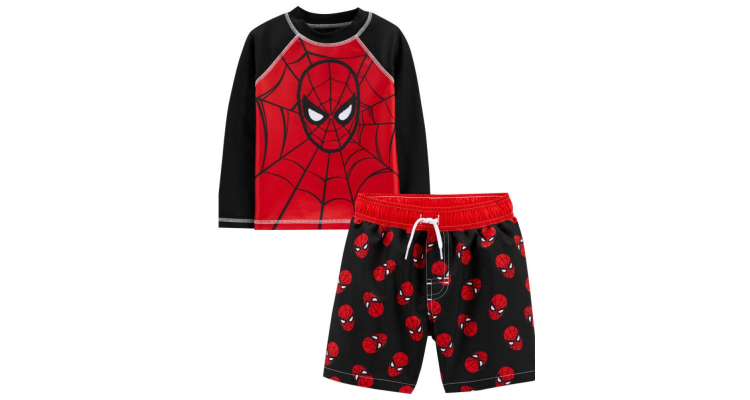 2-Piece Spider-Man Rashguard Set